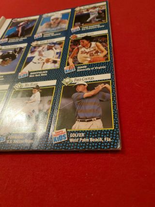 Rare 1992 Mia Hamm Rookie Rc Sports Illustrated For Kids Uncut Sheet Of Cards 3