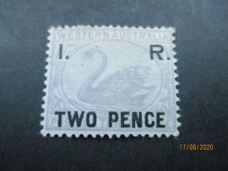 Western Australia Stamps: I.  R Overprint - Rare (d24)
