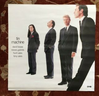 David Bowie Tin Machine Rare Promotional Poster From 1989 24 " X24 "