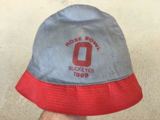 Rare Ohio State 1968 National Champions,  1969 Rose Bowl Football Beanie Cap,  Hat