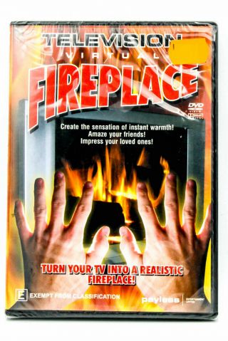 Television Virtual Fireplace Experience - Rare Dvd Aus Stock -