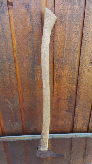 Rare Antique Log Pickaroon Lumber Tool Logging Axe 29 " Long Handle
