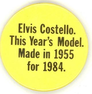 Elvis Costello Rare U.  K 1978 This Year 