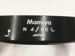 ULTRA RARE FCFS[Exc,  5] Mamiya N 65mm f/4 L LENS HOOD For Mamiya 7 7II From JAPAN 3