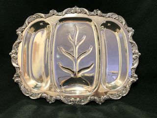 Vintage Silver Plated Meat Tray Platter