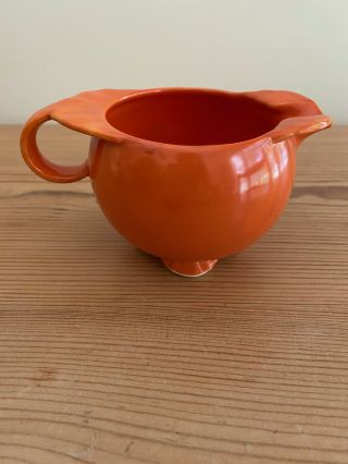 Vintage Orange Ceramic Creamer