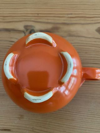 Vintage Orange Ceramic Creamer 3