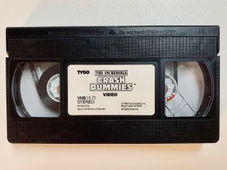 Vintage 1993 The Incredible Crash Test Dummies Video Rare Vhs Cartoon Tyco Movie