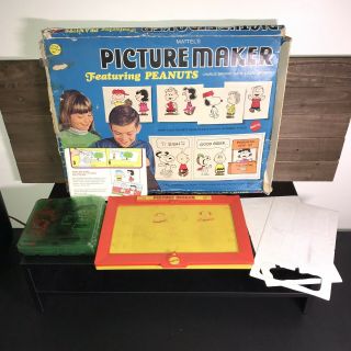 Mattel’s Picture Maker Peanuts And Snoopy Vintage Rare 1970