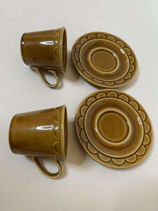 60/70’s vintage tea cups and saucers set 3