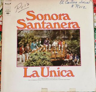 “latin,  Tejano - Tex - Mex” “sonora Santanera” “la Unica” " Rare Lp "