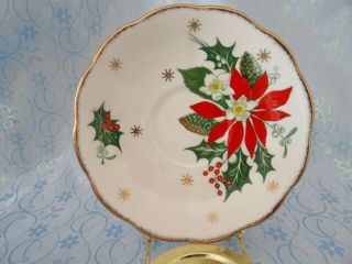 Vintage Queen Anne China “Noel” Tea Cup and Saucer 2