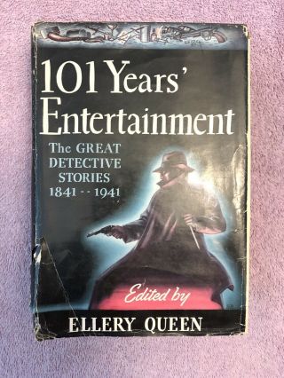 Ellery Queen Great Detective Stories 1841 - 1941 - 1st Ed.  (1941) Rare In Jacket