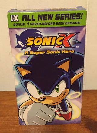 Sonic X Vol 1 Vhs Sonic Hero Funimation Anime Rare Oop Sonic The Hedgehog