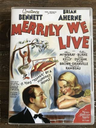 Merrily We Live (1938) Rare Dvd Starring Constance Bennett & Brian Aherne