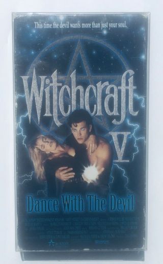 Witchcraft V: Dance With The Devil (1993) Vhs,  Box Protector Rare Horror Sleaze