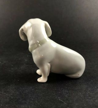 Vintage Pfeffer Gotha German Porcelain Sitting Dog Dachshund Grey Hound 2