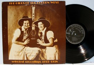 Rare Country Lp & Insert - Girls Of The Golden West - Selected Recordings 1933 - 1938