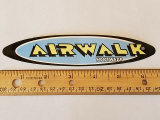 Old School Bmx Airwalk Footwear Sticker Decal 1990s Nos Rare