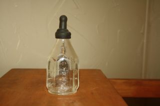 Antique/vintage Pyrex Glass Baby Nursing Bottle 4 Oz 1940 