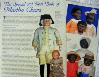 8p History Article - Antique Special And Rare Dolls Of Martha Chase