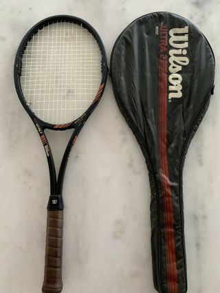 Rare Wilson Ultra 2 Midsize Pws Tennis Racket 4 1/2 Case