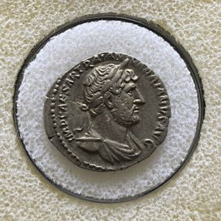 Rome Silver Denarius Of Hadrian 117 - 138 Ad,  Very Rare In Choice Extra Fine