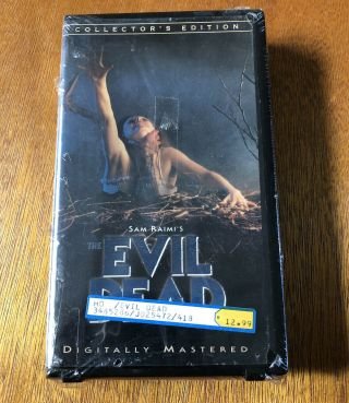 The Evil Dead (vhs,  1998,  Collectors Edition) Horror Movie Tape Oop Rare Htf