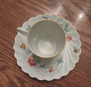 The Danbury Haviland Limoges Oriental Flowers Birbeck Teacup And Saucer