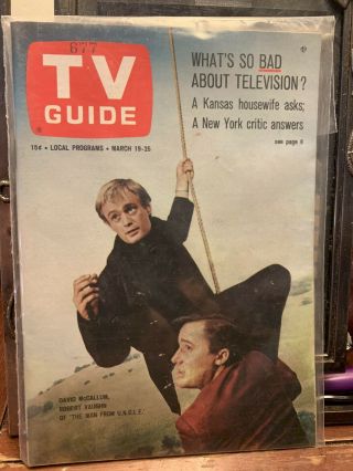 Mar 19,  1966 Tv Guide.  - David Mccallum,  Robert Vaughn,  Man From U.  N.  C.  L.  E Vf,