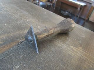 Vtg Woodworking Chisel Scraper Triangle Antique Old Wood Handle Rare Tools