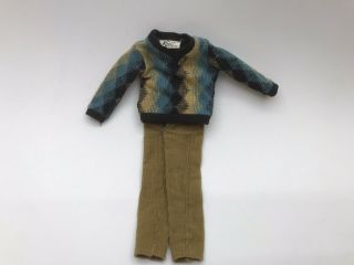 1963 - 1964 Mattel Ken 791 Fun On Ice Sweater & Pants Vintage Barbie