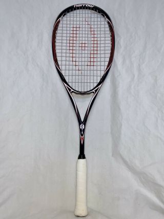 Harrow Vapor Squash Racquet White Black Red With Upgraded Grip Rare Edition