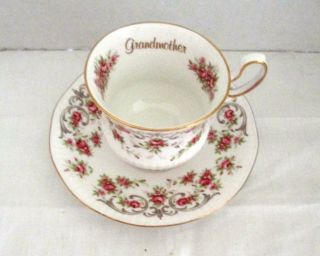 Grandmother Vintage Rosina Queen ' s Tea Cup and Saucer - Fine Bone China England 2
