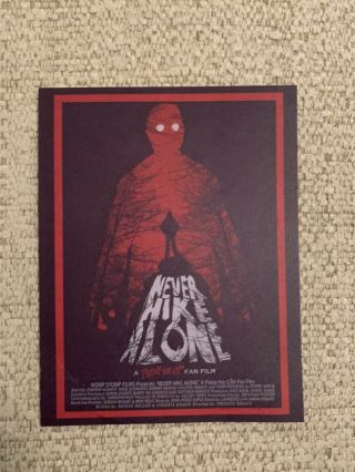 NEVER HIKE ALONE A Friday The 13th Fan Film Blu Ray Autographed RARE Red Case 3