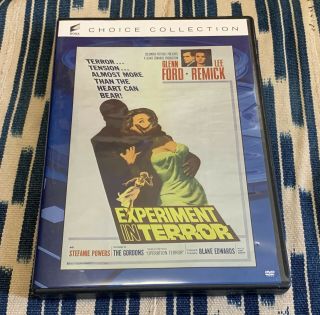 Experiment In Terror Dvd 1962 Rare Blake Edwards Glenn Ford Lee Remick