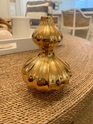 Jonathan Adler Gold Vase Rare