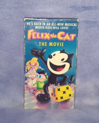 Vintage Felix The Cat: The Movie (vhs,  1991) Rare Demo Tape Oop