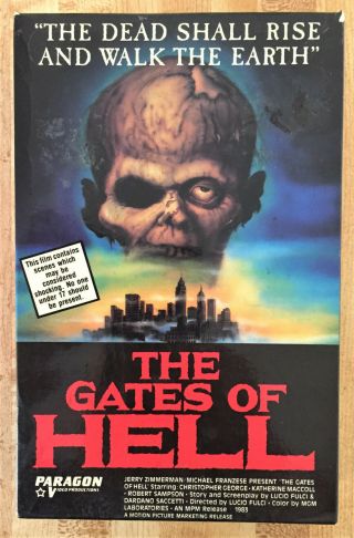 Gates Of Hell Rare 1985 Big Box Vhs Paragon Video Productions With Red Tray