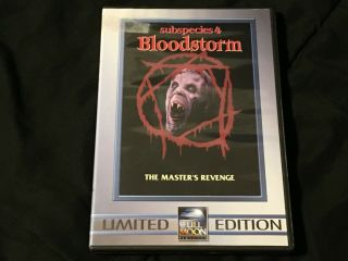 Subspecies 4 Bloodstorm Limited Edition Dvd Full Moon Rare Oop Horror