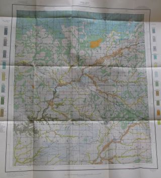 Folded Soil Survey Map Montgomery County Indiana Crawfordsville Ladoga Waynetown