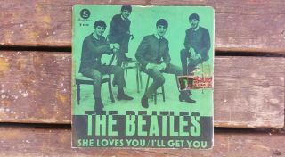 Beatles,  Single,  Sweden,  1963,  She Loves You,  Rare Lightgreen