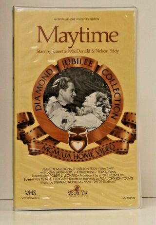 Maytime Rare Vhs Clamshell Mgm Home Video Jeanette Macdonald John Barrymore 1937
