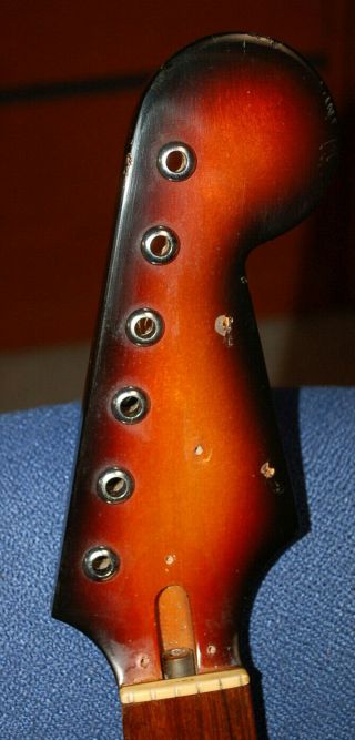 Vintage RARE 1966 Conrad Japan 6 String Electric Guitar Neck Luthier Parts 3
