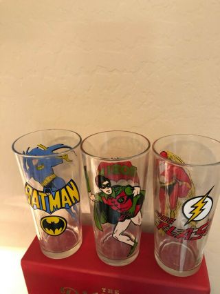 Batman,  Robin And The Flash Glasses - And Rare By Pepsi