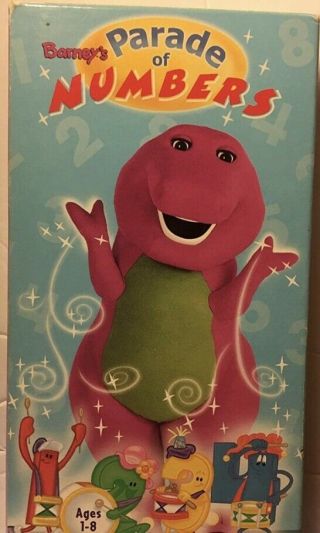 Barney’s Parade Of Numbers Rare Video Very Good Vintage Vhs