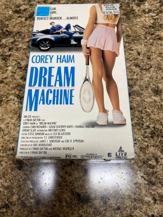 Dream Machine (1990) Vhs Corey Haim - Rare - 100