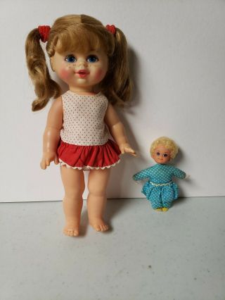 1967 Vintage Talking Buffy Mrs.  Beasley Set Talking Doll Family Affair Rare 11 "