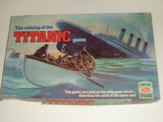 Rare Vintage 1976 The Sinking Of The Titanic Board Game Ideal 100 Complete