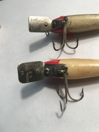 Two Vintage L&S Bass - Master Fishing Lure 3